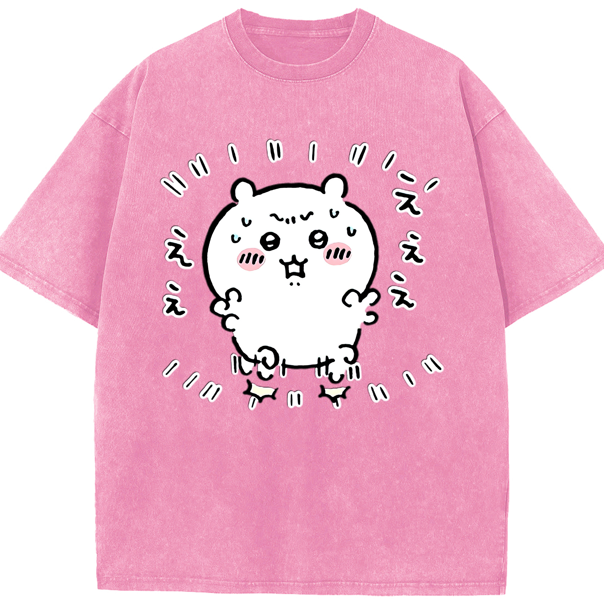 （画像用） ちいかわ ちいかわ Chii-kawa chiikawa 綿100% ヴィンテージ風 半袖Tシャツ（フロントプリント）